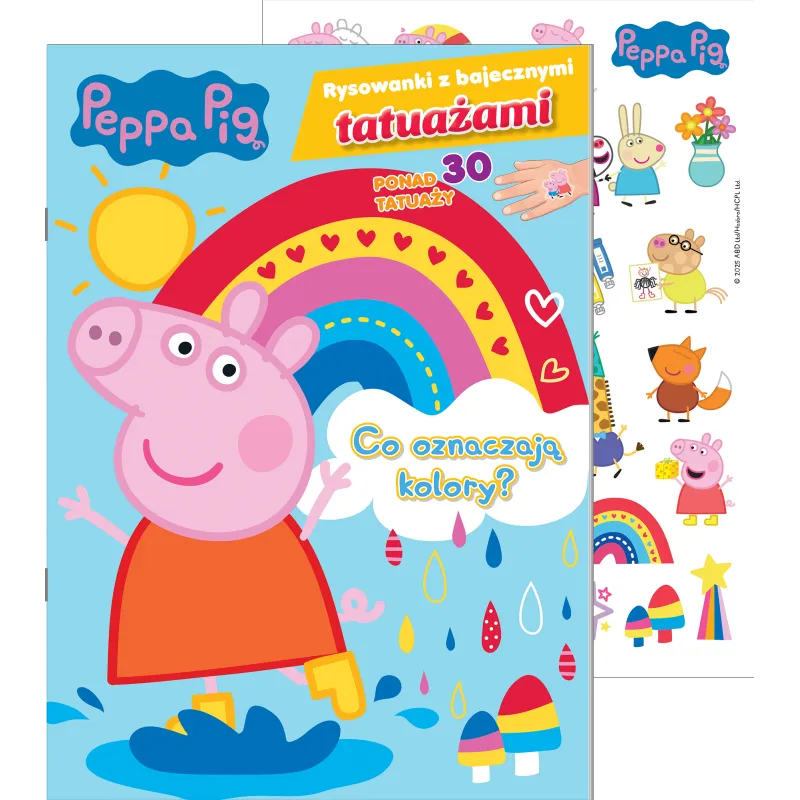 Co oznaczają kolory Świnka Peppa. Rysowanki z bajecznymi tatuażami Opracowanie zbiorowe
