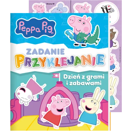 Świnka Peppa. Dzień Z Grami I Zabawami. Zadanie Przyklejanie