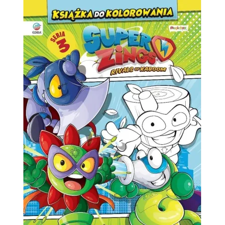 Superzings 3. Książka Do Kolorowania + Figurki