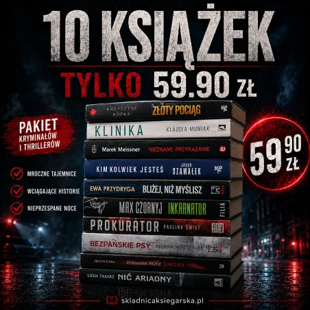 10 KSIĄŻEK W CENIE 1 PAKA KSIĄŻKOMANIAKA POLSCY AUTORZY | ZBRODNIA, SPISEK, TAJEMNICA I SENSACJA