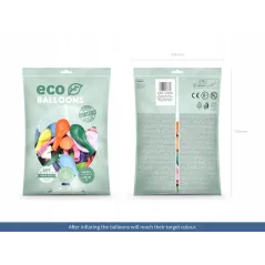 Balony Metalizowane Eco 26 Cm Mix 100 Sztuk Partydeco