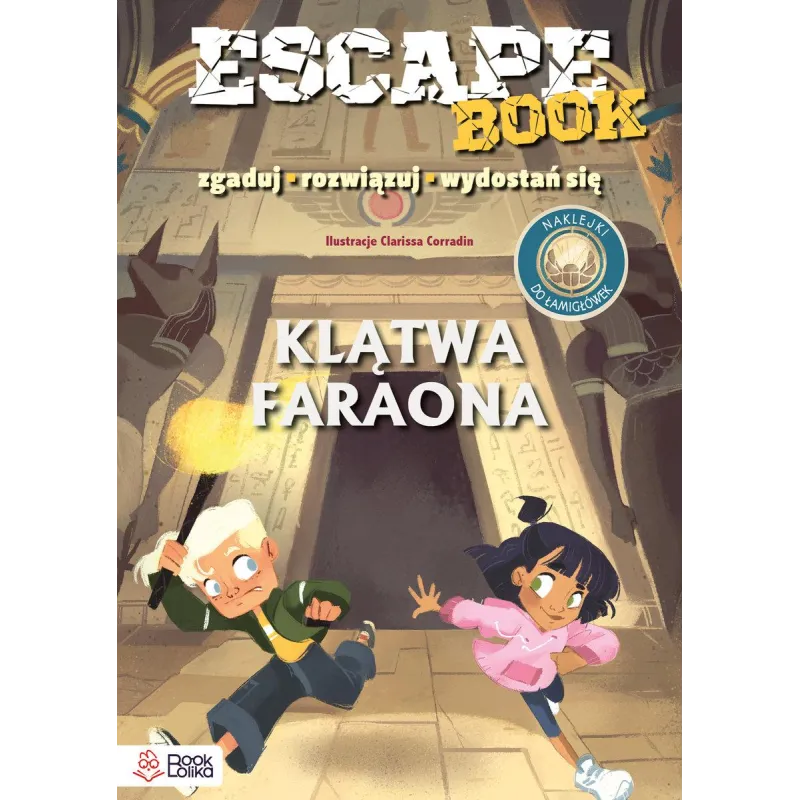 KLĄTWA FARAONA. ESCAPE BOOK. ZGADUJ, ROZWIĄZUJ, WYDOSTAŃ SIĘ - Bookolika