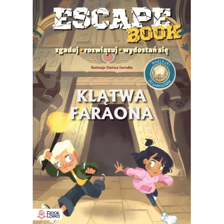 KLĄTWA FARAONA. ESCAPE BOOK. ZGADUJ, ROZWIĄZUJ, WYDOSTAŃ SIĘ - Bookolika
