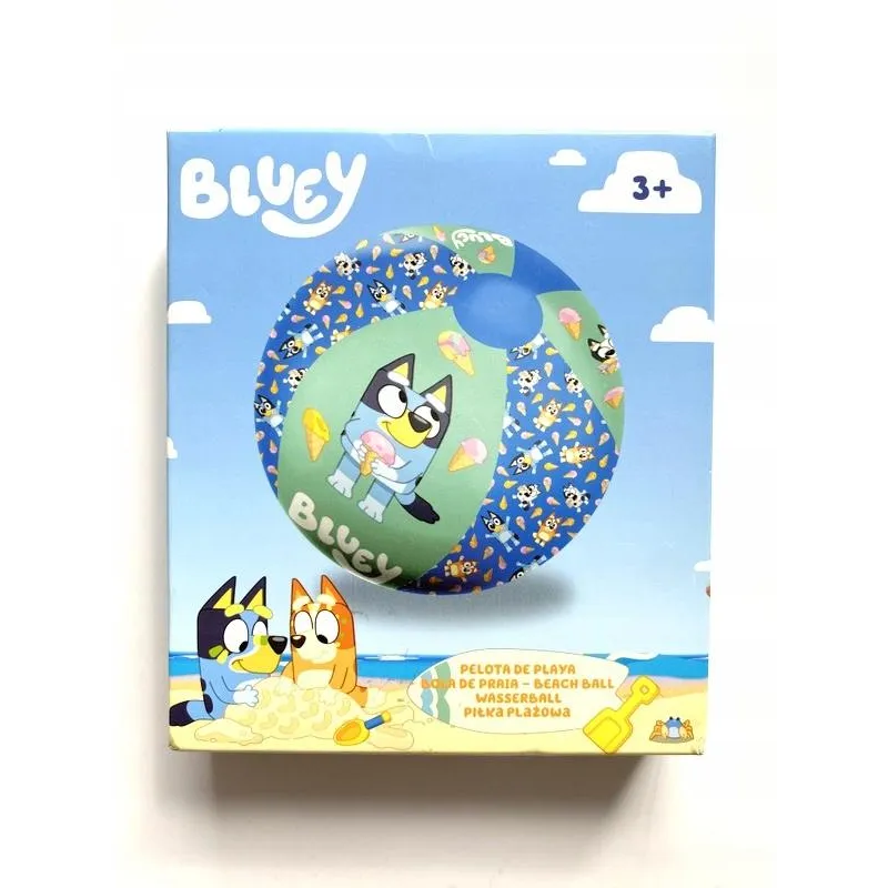 BLUEY PIŁKA PLAŻOWA DMUCHANA DLA DZIECI 28 CM 3+ BLUEY PIŁKA PLAŻOWA DMUCHANA DLA DZIECI 28 CM 3+