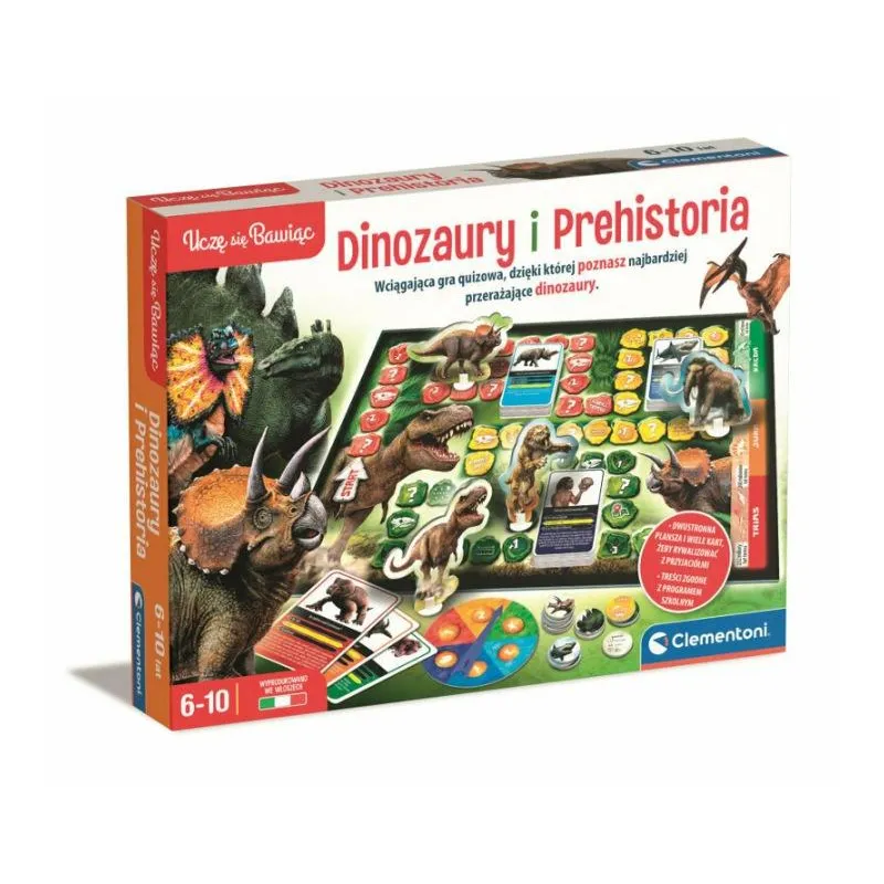 DINOZAURY GRA EDUKACYJNA CLEMENTONI 6+