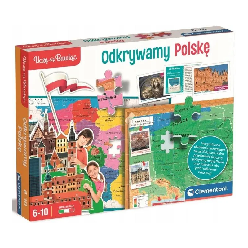 ODKRYWAMY POLSKĘ GRA EDUKACYJNA CLEMENTONI 5+ ODKRYWAMY POLSKĘ GRA EDUKACYJNA CLEMENTONI 5+