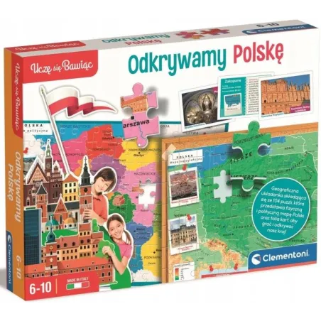 Odkrywamy Polskę Gra Edukacyjna Clementoni 5+ Odkrywamy Polskę Gra Edukacyjna Clementoni 5+