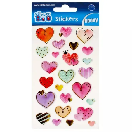 NAKLEJKI EPOXY SERCA STICKER BOO 25 SZTUK