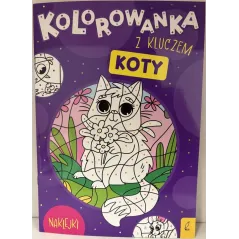 KOTY. KOLOROWANKA Z KLUCZEM