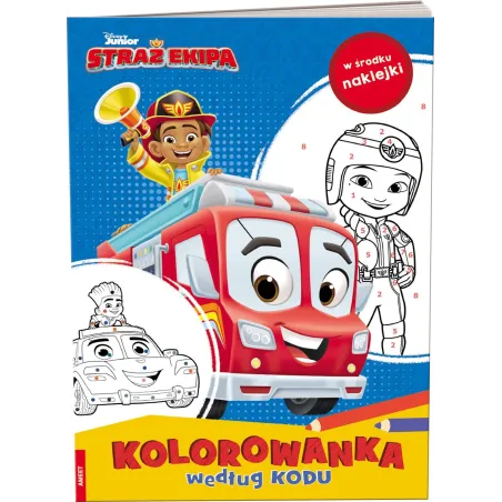 Disney Straż Ekipa. Kolorowanka Według Kodu Z Naklejkami