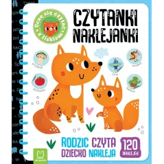 Czytankinaklejanki. Uczę się czytać z liskiem. Rodzic czyta dziecko nakleja Bogusław Michalec