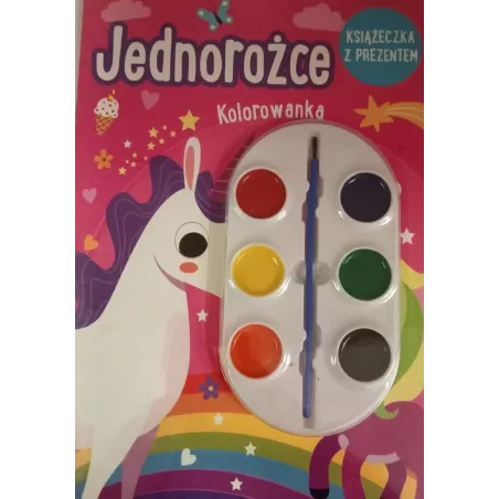 Jednorożce. Kolorowanka Z Farbkami
