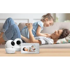 Elektroniczna Niania Babysense Hd S2 5" 2 Kamery Dwukierunkowe 4000Mah