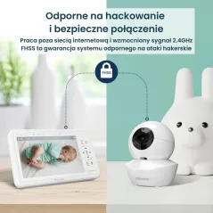 ELEKTRONICZNA NIANIA BABYSENSE HD S2 5" 2 KAMERY DWUKIERUNKOWE 4000MAH