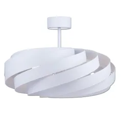 LAMPA SUFITOWA VENTO BIAŁA METALOWA DO SALONU 50 CM