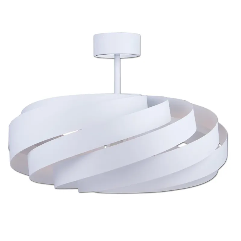 LAMPA SUFITOWA VENTO BIAŁA METALOWA DO SALONU 50 CM
