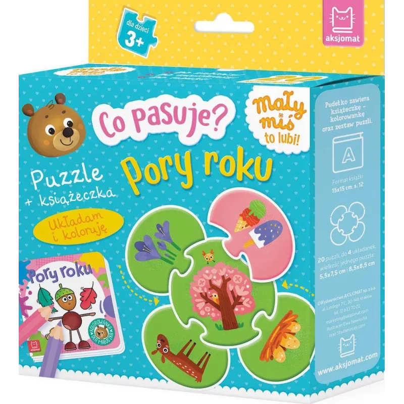 Pory roku. Co pasuje Puzzle książeczka Anna Podgórska Pory roku. Co pasuje Puzzle książeczka Anna Podgórska