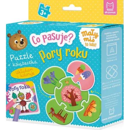 Pory roku. Co pasuje Puzzle książeczka Anna Podgórska