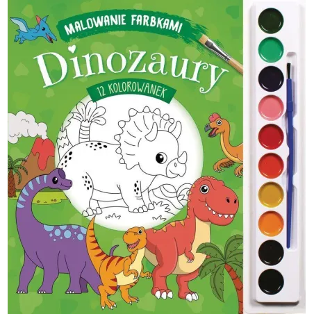 Dinozaury. Malowanie Farbkami Dinozaury. Malowanie Farbkami