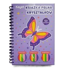 KSIĄŻKA PEŁNA KRYSZTAŁKÓW. DIAMENTOWA WYKLEJANKA KOLOROWANKA