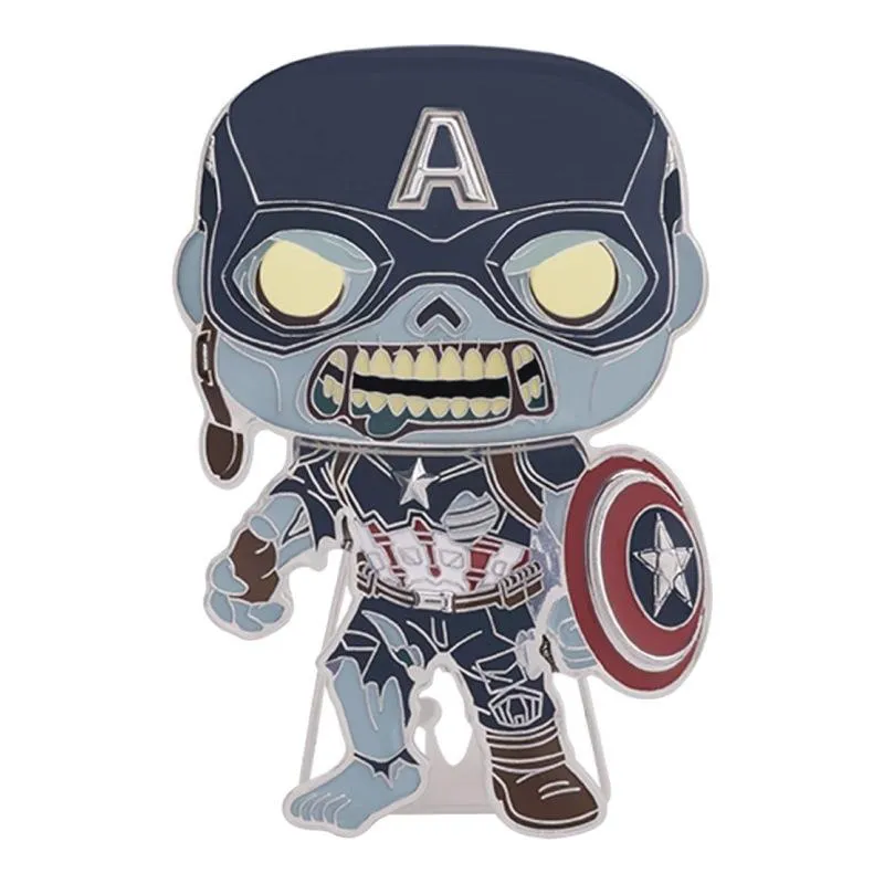 FUNKO POP PIN ZOMBIE CAPTAIN AMERICA 21