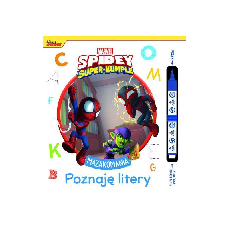 MARVEL SPIDEY I SUPER-KUMPLE. POZNAJĘ LITERY. MAZAKOMANIA