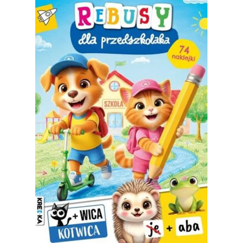REBUSY DLA PRZEDSZKOLAKA. KSIĄŻECZKA Z NAKLEJKAMI