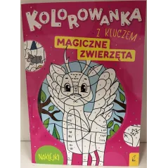 MAGICZNE ZWIERZĘTA. KOLOROWANKA Z KLUCZEM