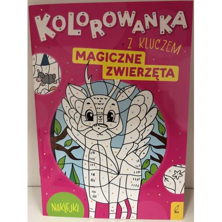 MAGICZNE ZWIERZĘTA. KOLOROWANKA Z KLUCZEM