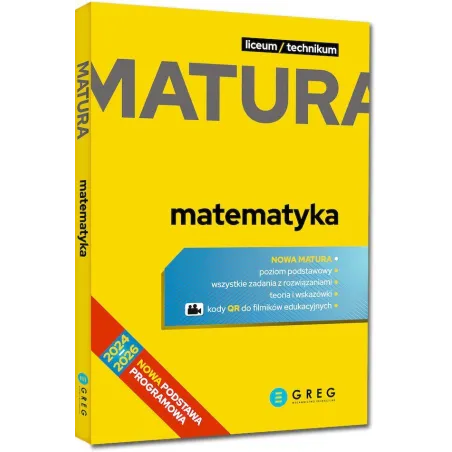 Matematyka. Matura. Poziom podstawowy. Repetytorium maturalne 20242026 Opracowanie zbiorowe