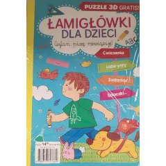 ŁAMIGŁÓWKI DLA DZIECI. CZYTAM, PISZĘ, ROZWIĄZUJĘ