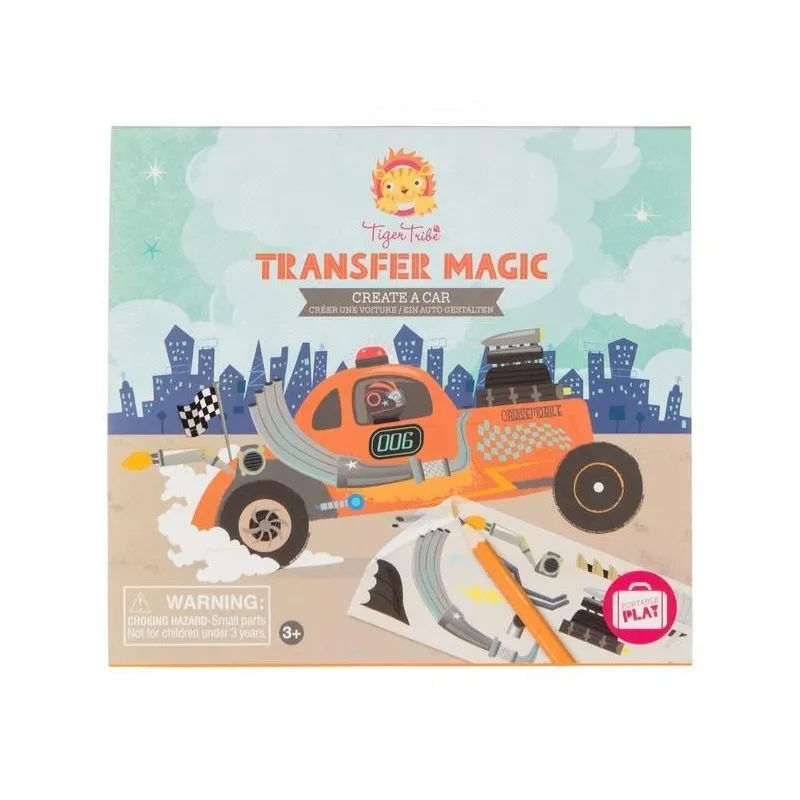 TRANSFER MAGIC ZDRAPYWANKI STWÓRZ SAMOCHÓD TIGER TRIBE 3+