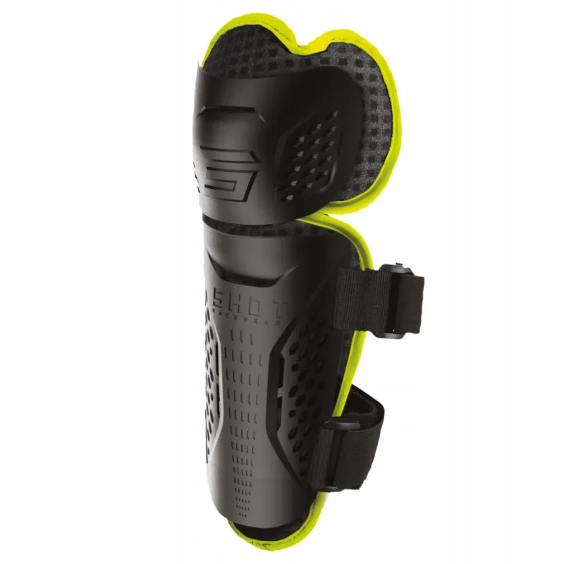 NAKOLANNIKI OCHRANIACZE KOLAN SHOT OPTIMAL 2.0 BLACK NEON YELLOW
