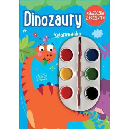 Dinozaury. Kolorowanka Z Farbkami