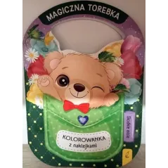 SŁODKIE MISIE. MAGICZNA TOREBKA KOLOROWANKA Z NAKLEJKAMI