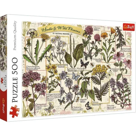 ZIOŁA LECZNICZE PUZZLE 500 ELEMENTÓW TREFL 9+