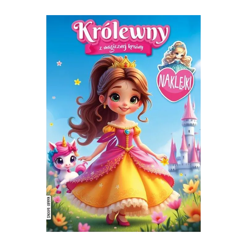KRÓLEWNY Z MAGICZNEJ KRAINY. KOLOROWANKA Z NAKLEJKAMI