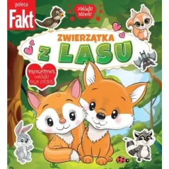 ZWIERZĄTKA Z LASU. KSIĄŻECZKA Z BROKATOWYMI NAKLEJKAMI