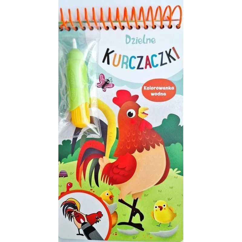 DZIELNE KURCZAKI. KOLOROWANKA WODNA