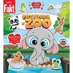 PRZYGODA W ZOO. KSIĄŻECZKA Z BROKATOWYMI NAKLEJKAMI