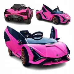 SAMOCHÓD NA AKUMULATOR DLA DZIEWCZYNKI LAMBORGHINI SIAN RÓŻOWY