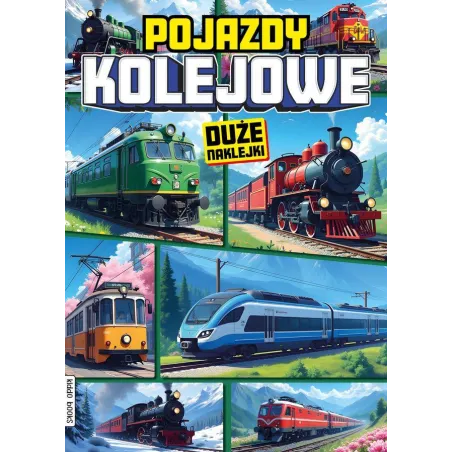 Pojazdy Kolejowe. Duże Naklejki