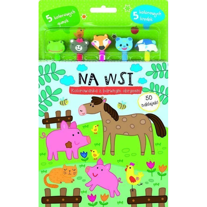 NA WSI. KOLOROWANKA Z BARWNYM OBRYSEM