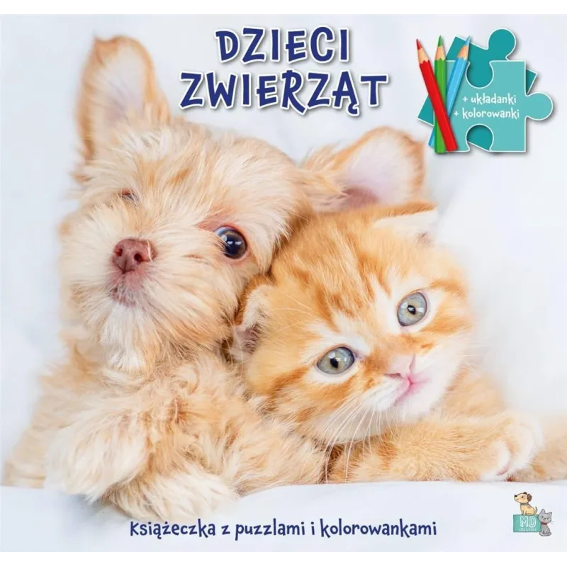 DZIECI ZWIERZĄT. KSIĄŻECZKA Z PUZZLAMI