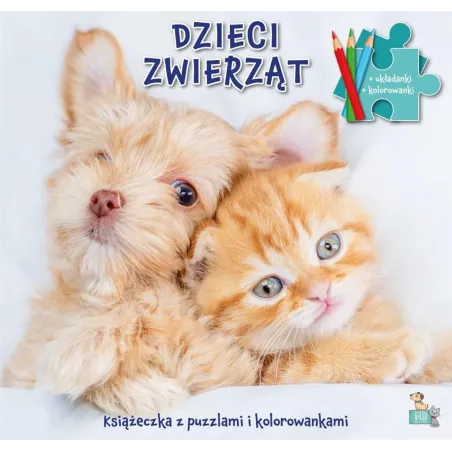DZIECI ZWIERZĄT. KSIĄŻECZKA Z PUZZLAMI