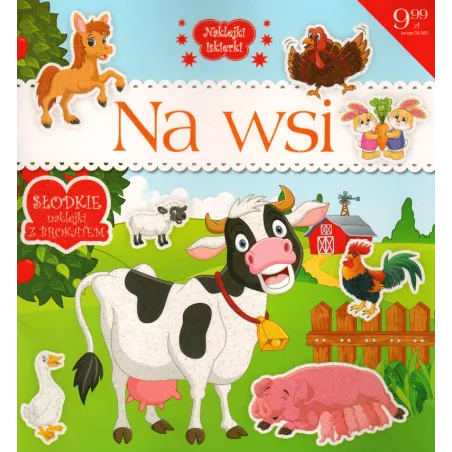 NA WSI. KSIĄŻECZKA Z BROKATOWYMI NAKLEJKAMI