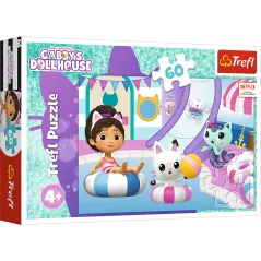 PUZZLE GABBY NA BASENIE 60 ELEMENTÓW TREFL 4+