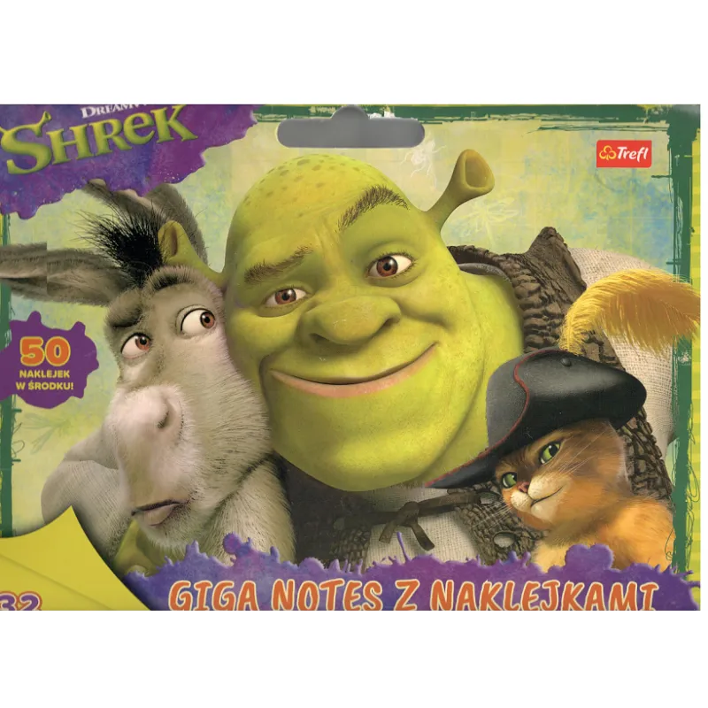 SHREK GIGA NOTES Z NAKLEJKAMI