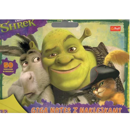SHREK GIGA NOTES Z NAKLEJKAMI