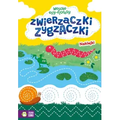 WESOŁE ESY-FLORESY ZWIERZAKI ZYGZACZKI NAKLEJKI 5+ - Zielona Sowa
